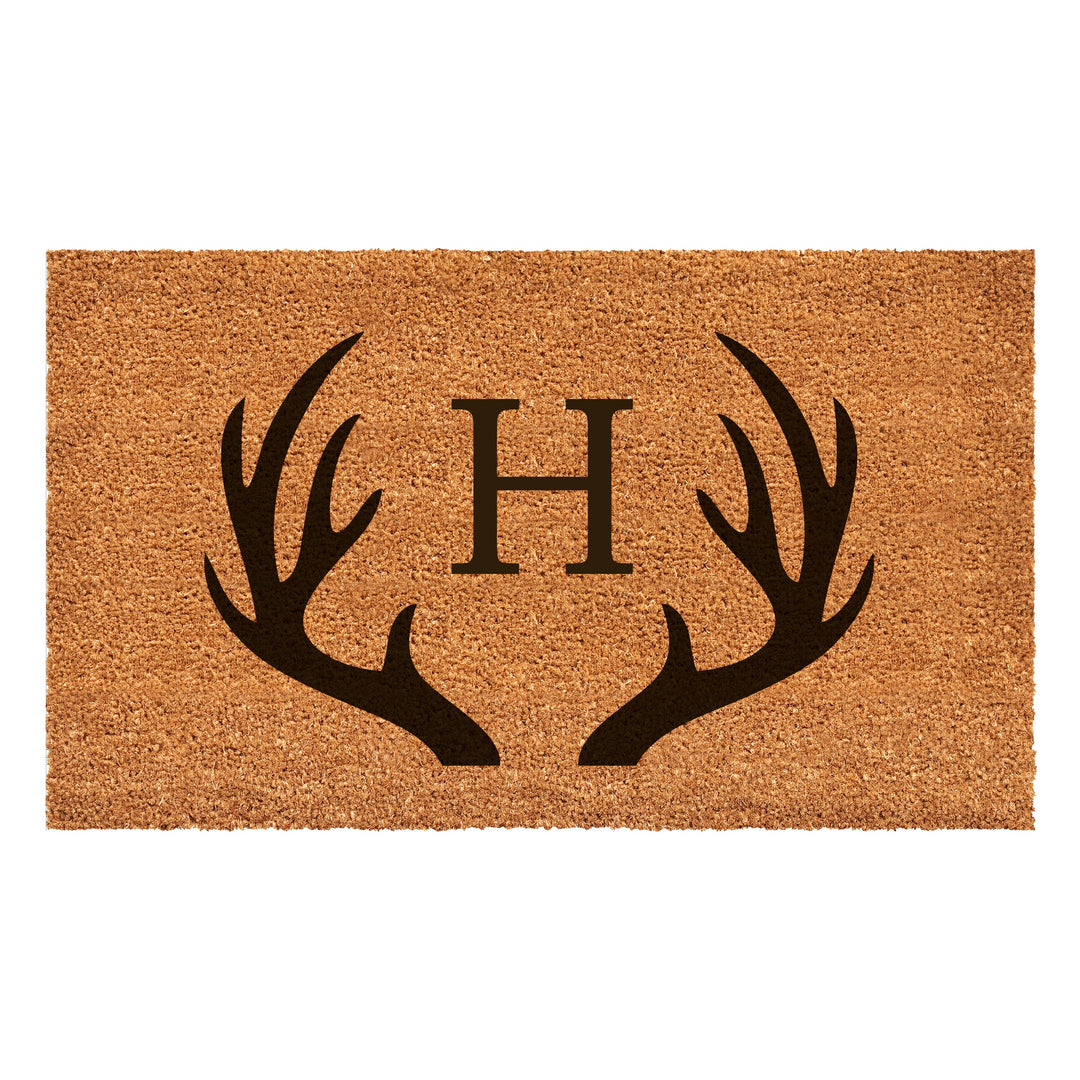 Antler Monogram Doormat 17"x29" 17"x29" / H