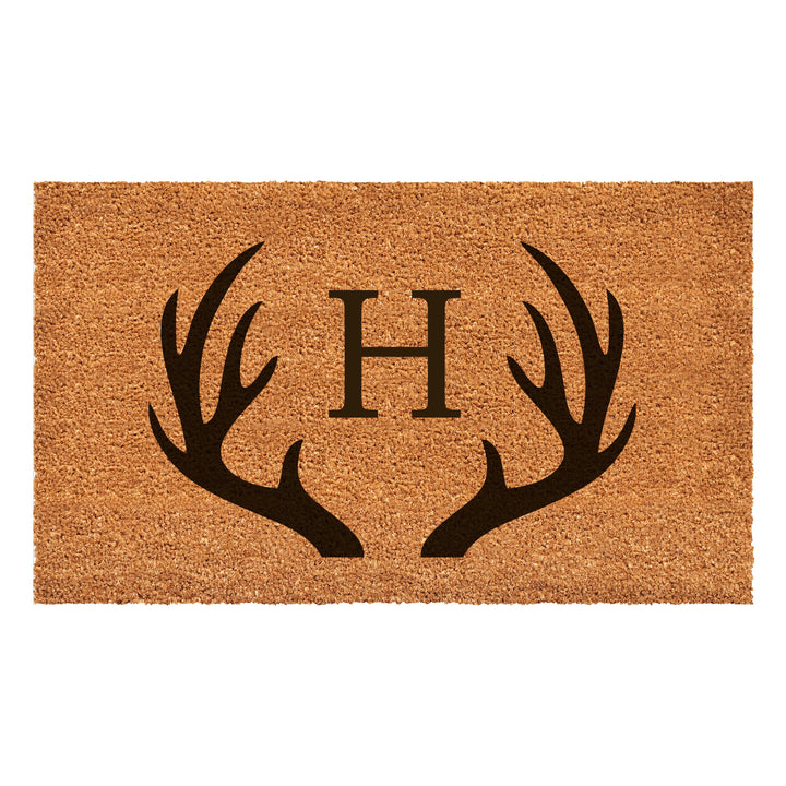Antler Monogram Doormat 17"x29" 17"x29" / H