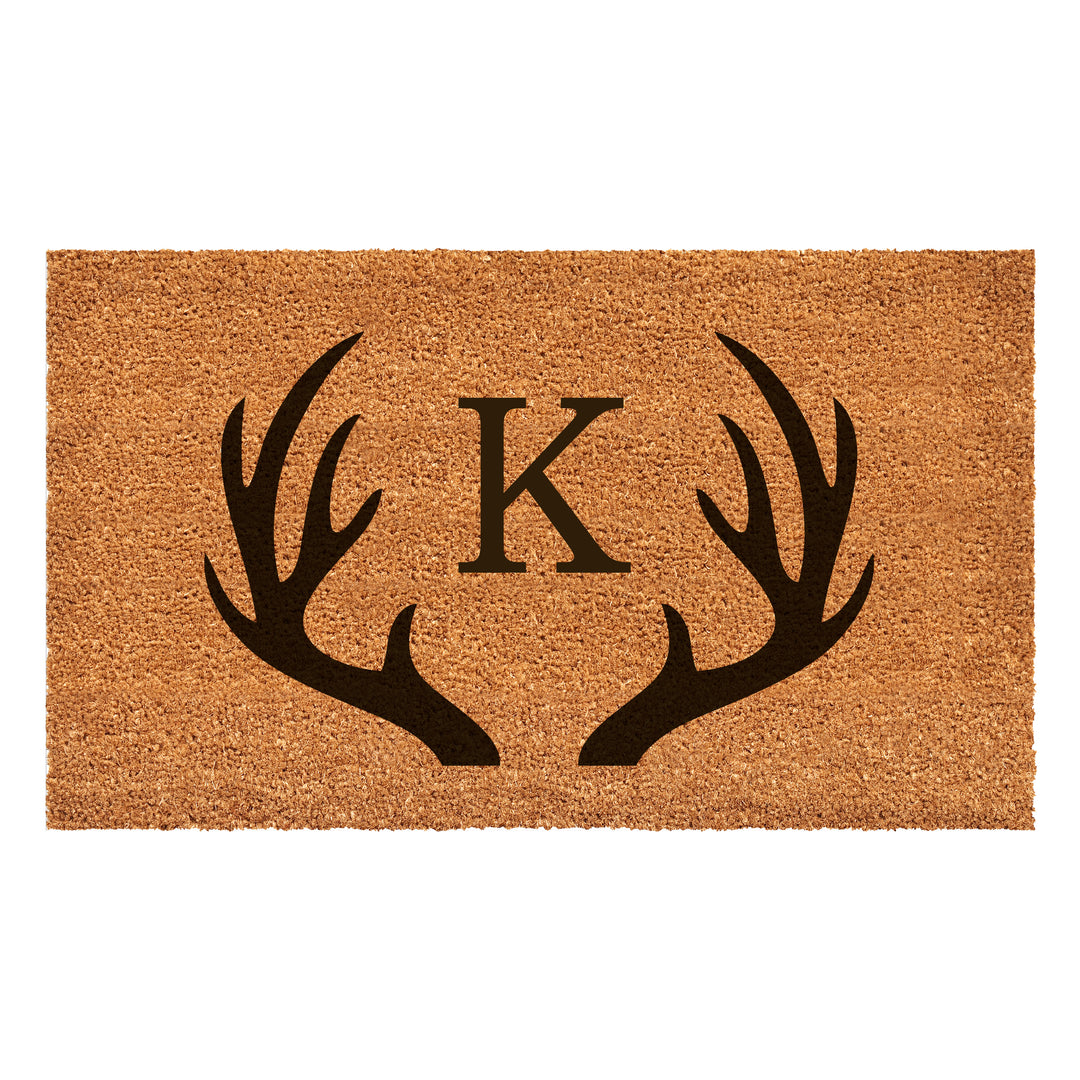 Antler Monogram Doormat 17"x29" 17"x29" / K