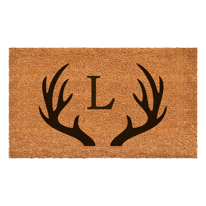 Antler Monogram Doormat 17"x29" 17"x29" / L