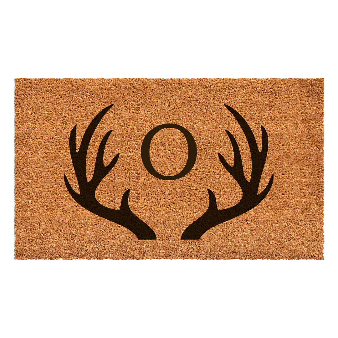 Antler Monogram Doormat 17"x29" 17"x29" / O