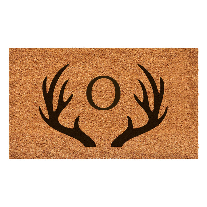 Antler Monogram Doormat 17"x29" 17"x29" / O