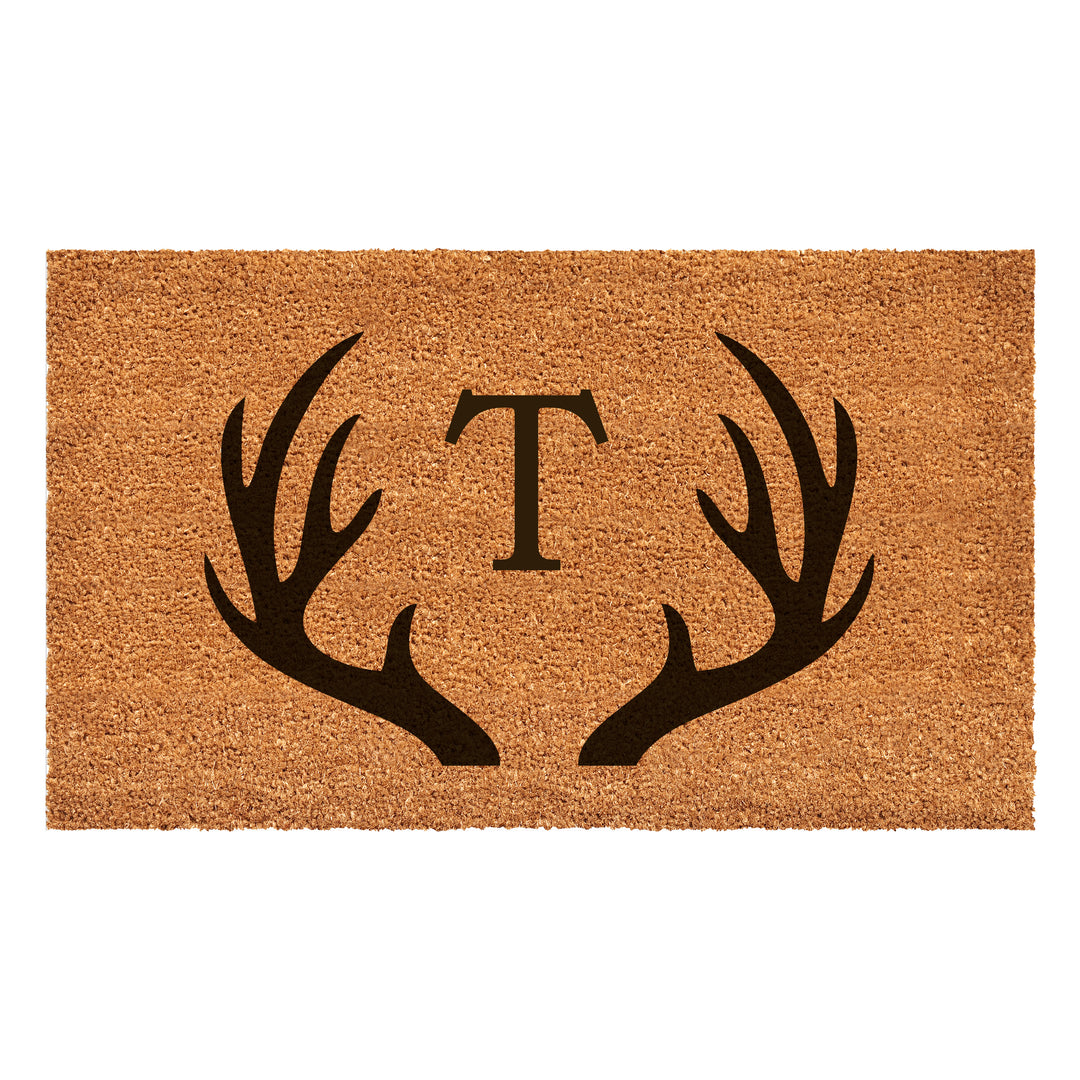 Antler Monogram Doormat 17"x29" 17"x29" / T