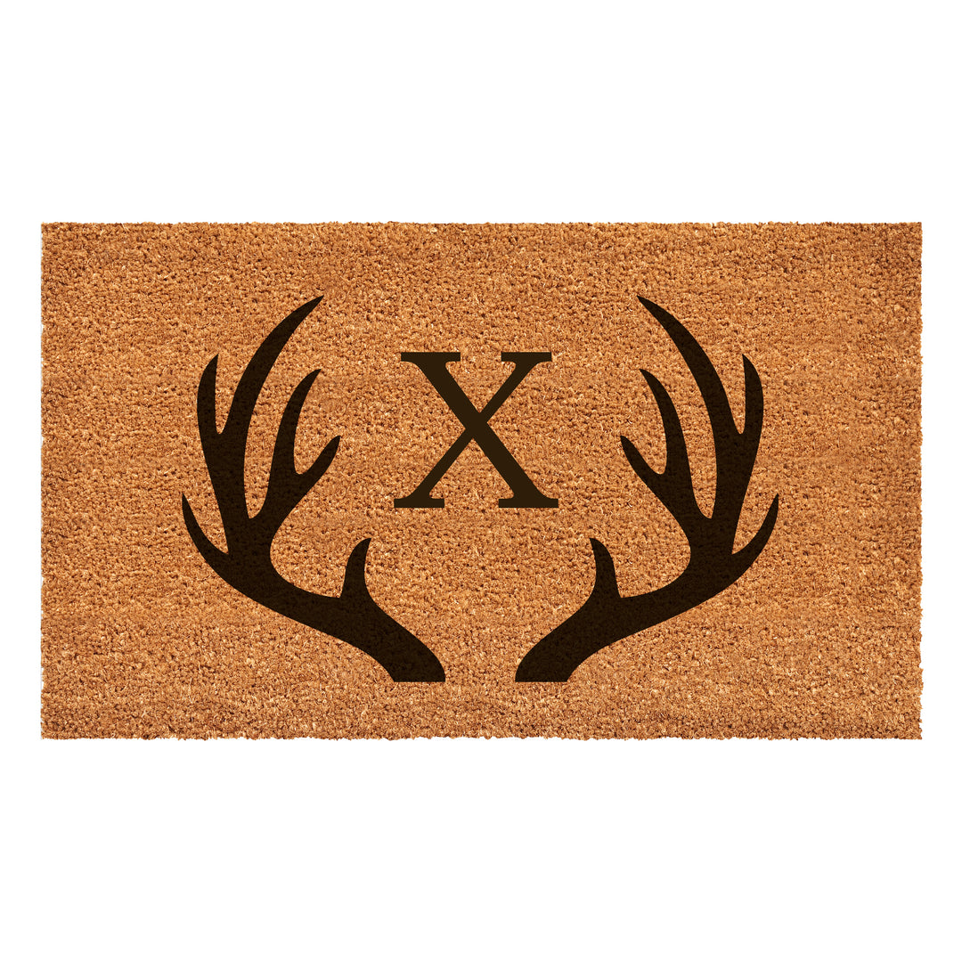 Antler Monogram Doormat 17"x29" 17"x29" / X