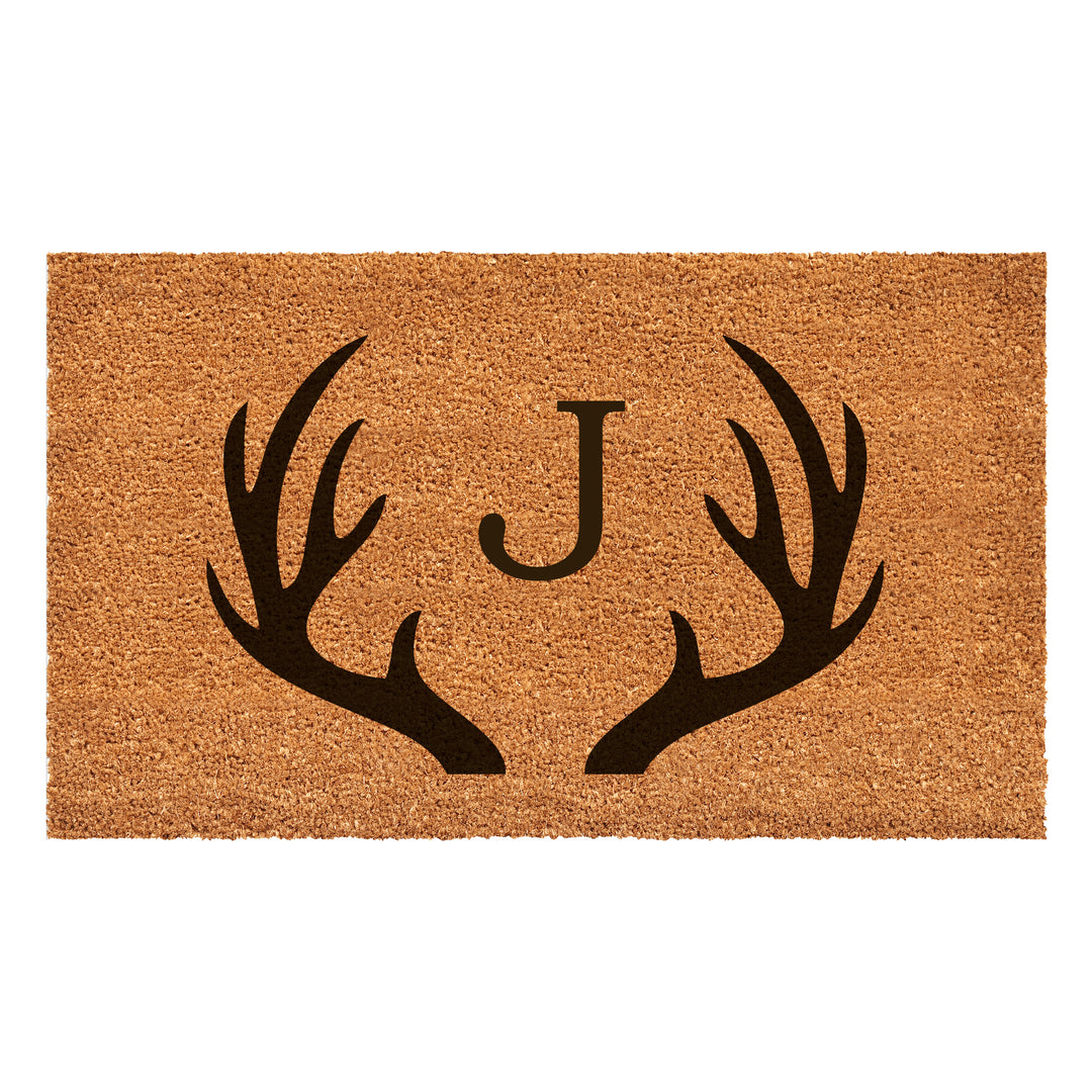 Antler Monogram Doormat 30"x48" 30"x48" / J