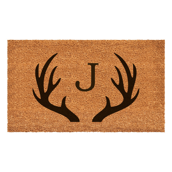 Antler Monogram Doormat 30"x48" 30"x48" / J
