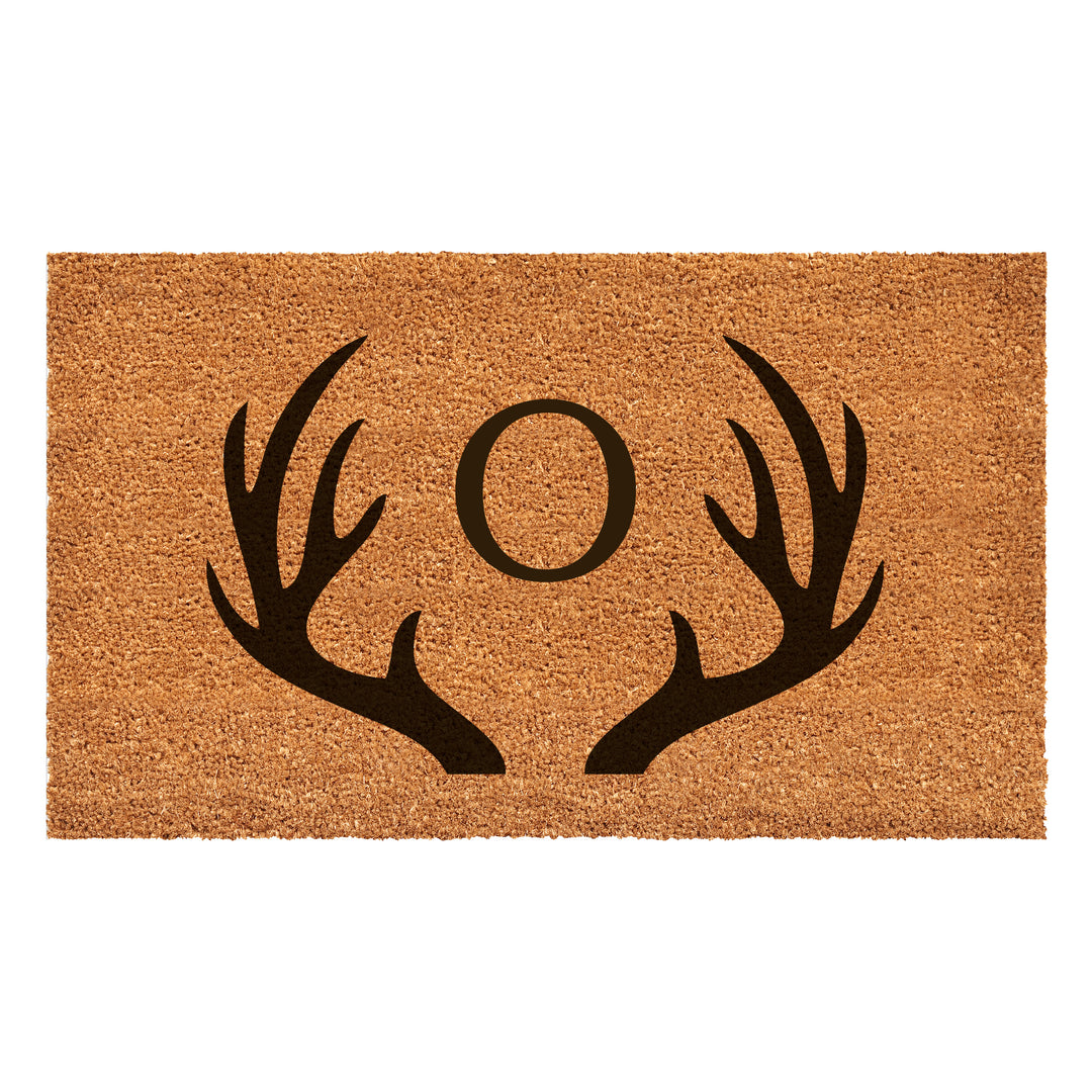 Antler Monogram Doormat 30"x48" 30"x48" / O