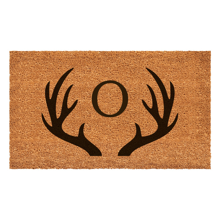 Antler Monogram Doormat 30"x48" 30"x48" / O