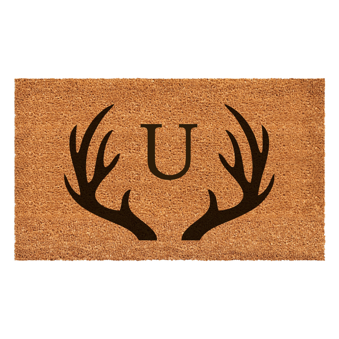 Antler Monogram Doormat 30"x48" 30"x48" / U