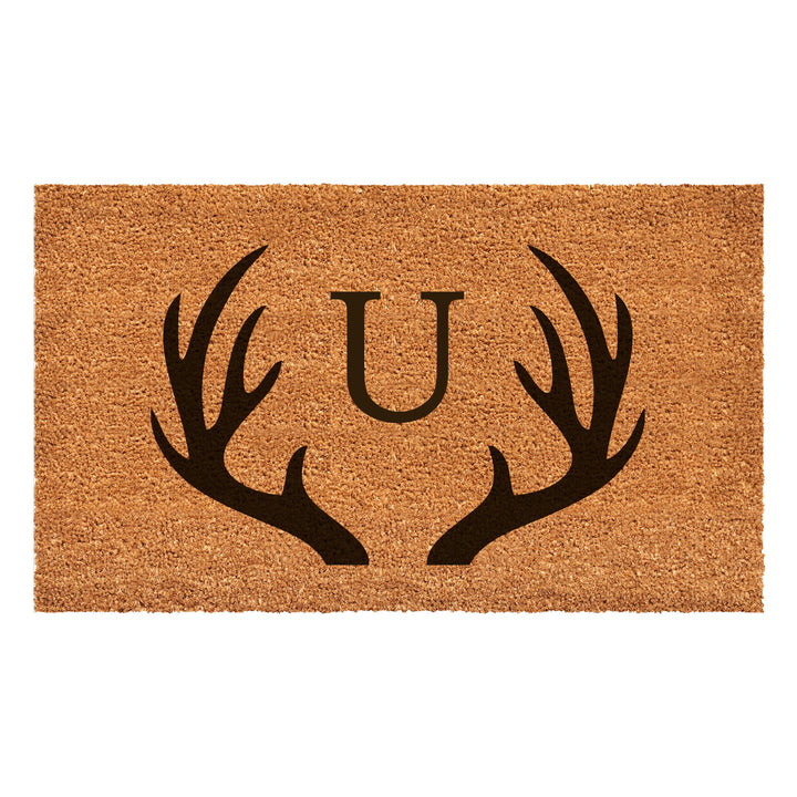 Antler Monogram Doormat 30"x48" 30"x48" / U