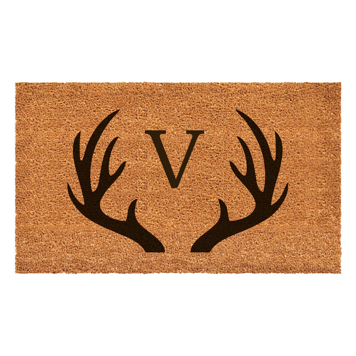 Antler Monogram Doormat 30"x48" 30"x48" / V
