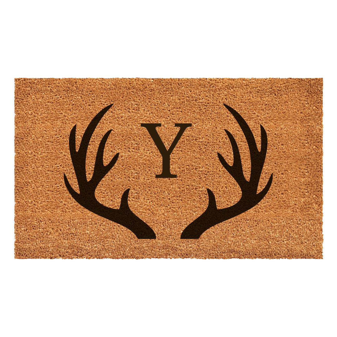Antler Monogram Doormat 30"x48" 30"x48" / Y