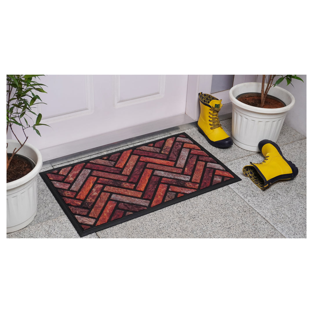 Natural Earth Merringbone Doormat 18"x30"