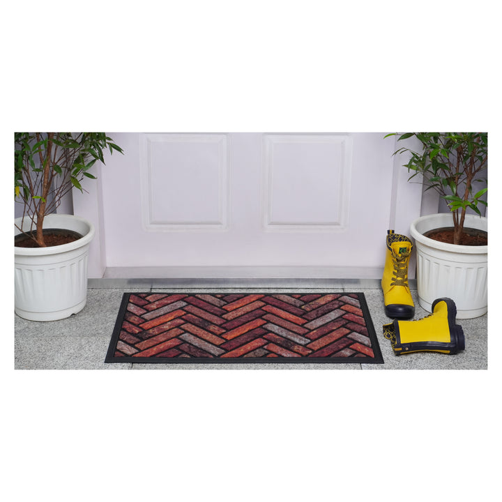 Natural Earth Merringbone Doormat 18"x30"
