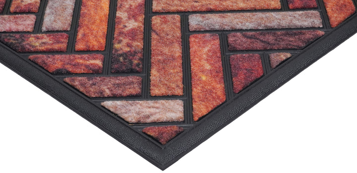 Natural Earth Merringbone Doormat 18"x30"