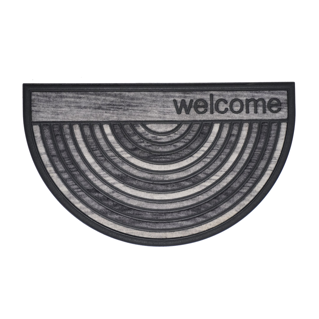 Half Gray Welcome 18"x30"