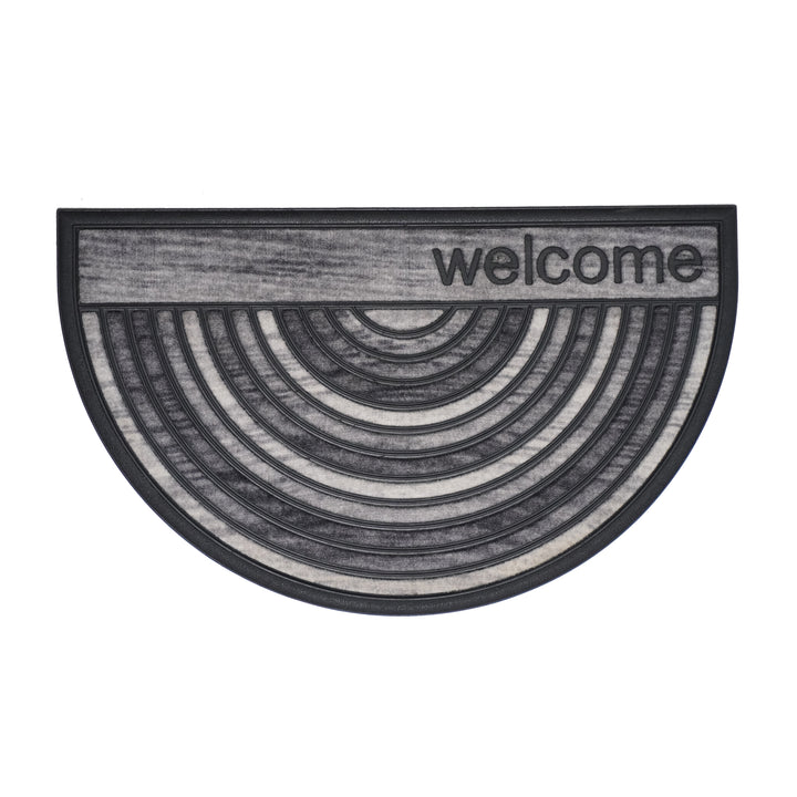 Half Gray Welcome 18"x30"