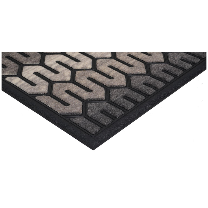 Neutral Geometric Doormat 18"x30"
