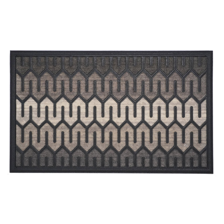 Neutral Geometric Doormat 18"x30"