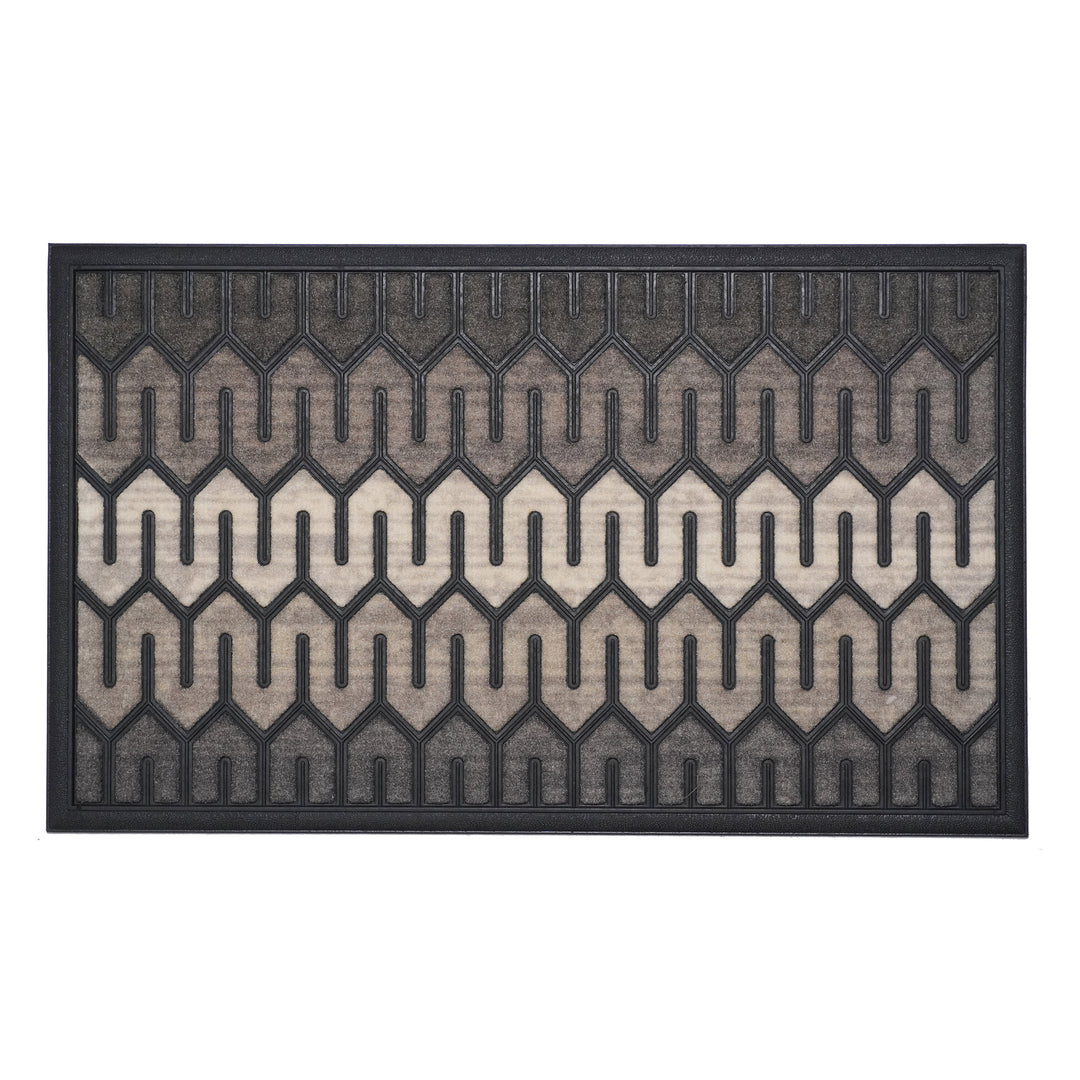 Neutral Geometric Doormat 18"x30"