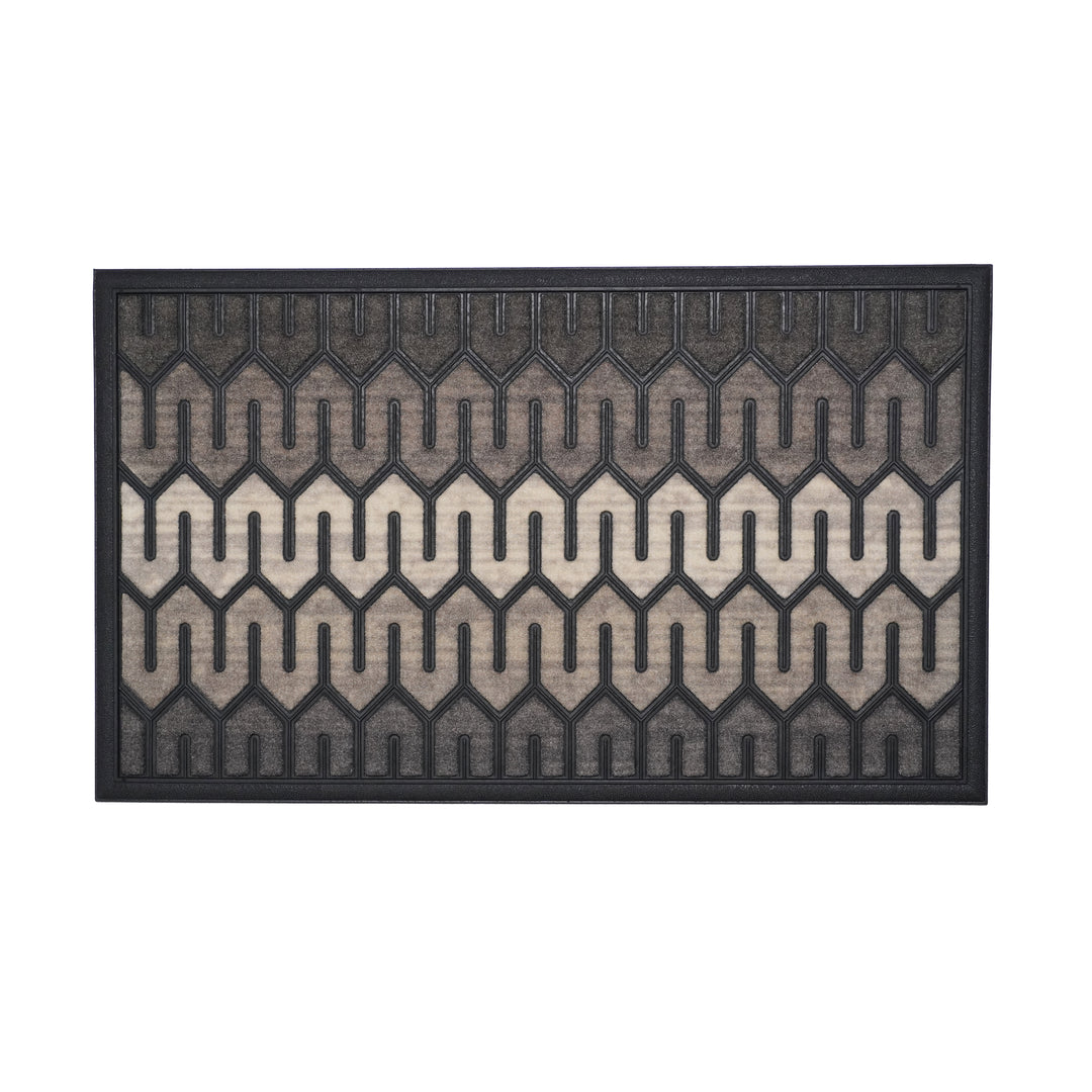 Neutral Geometric Doormat 18"x30"