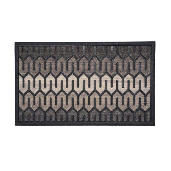 Neutral Geometric Doormat 18"x30"