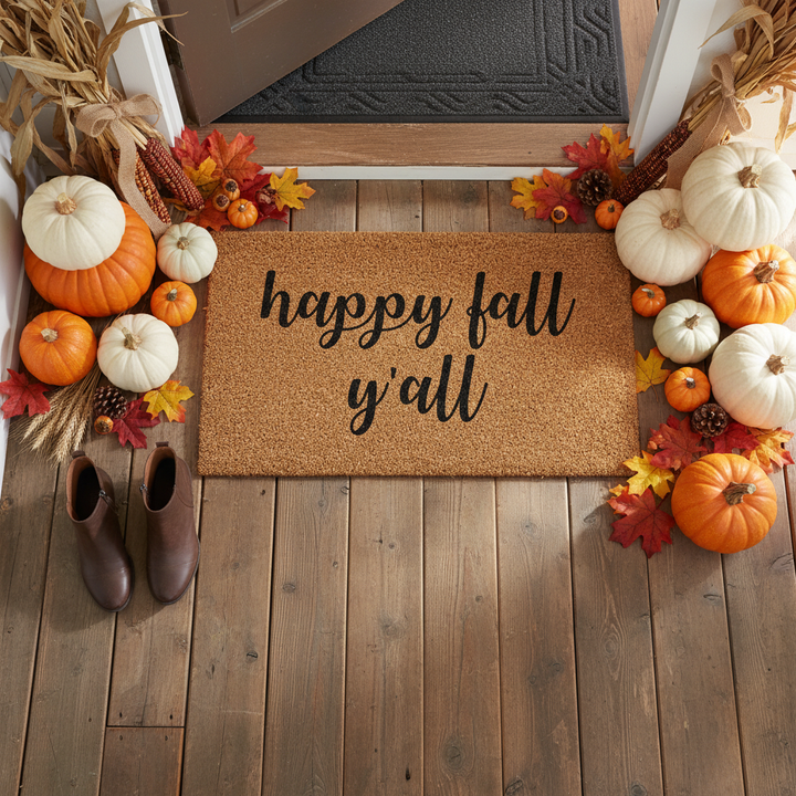 Happy Fall Y'all Doormat