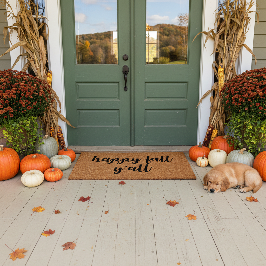 Happy Fall Y'all Doormat