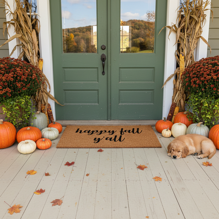 Happy Fall Y'all Doormat