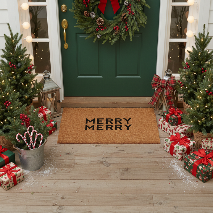 Modern Merry Doormat