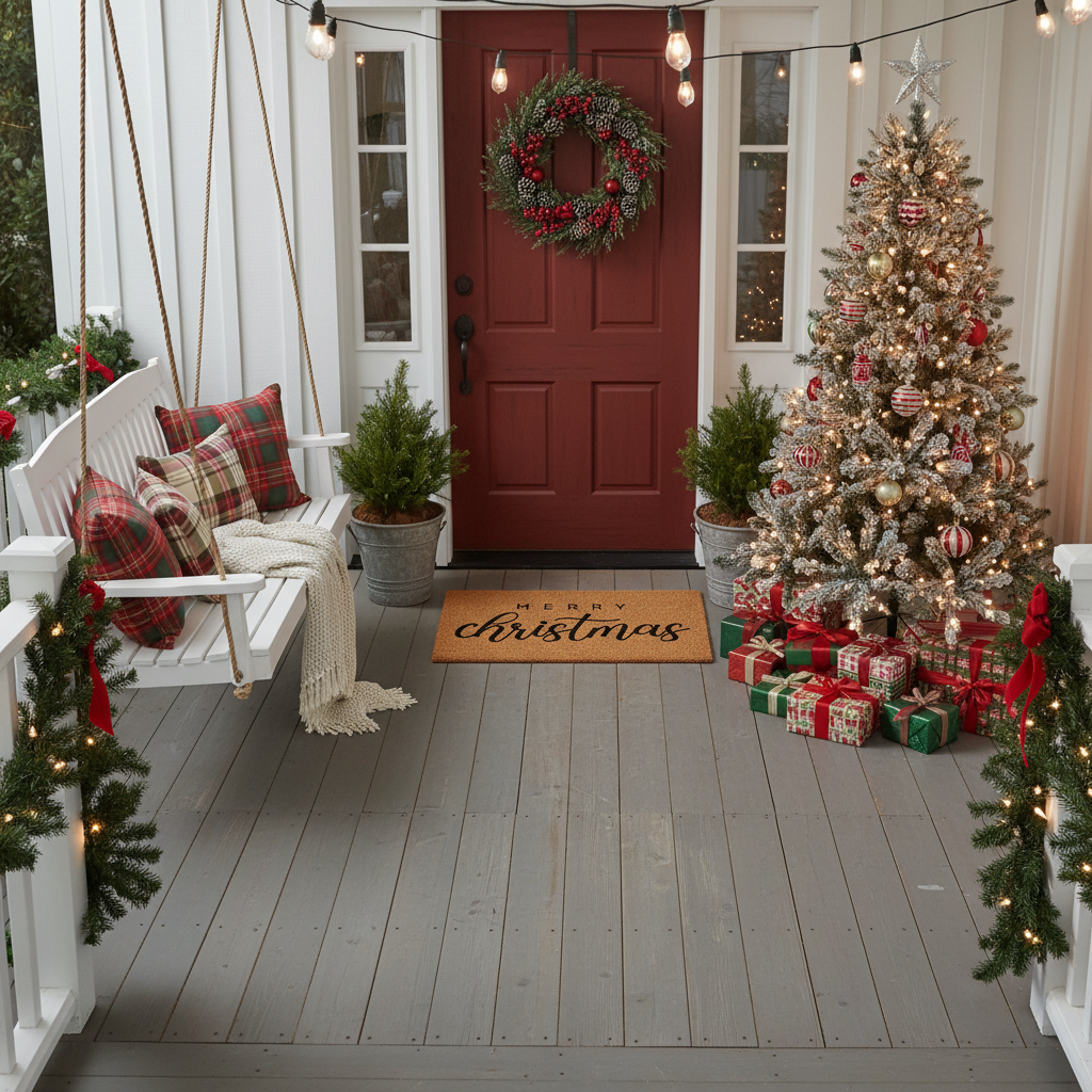 Classic Christmas Doormat