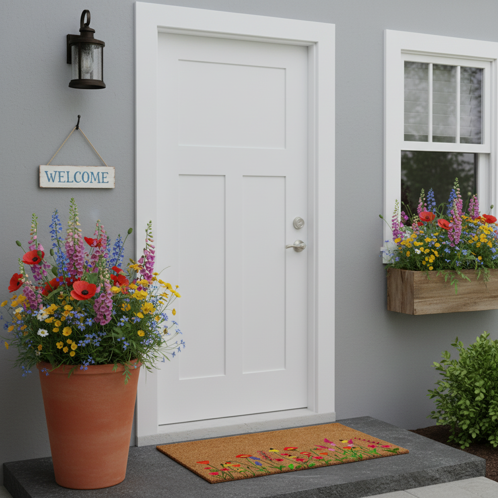 Spring Blooms Doormat