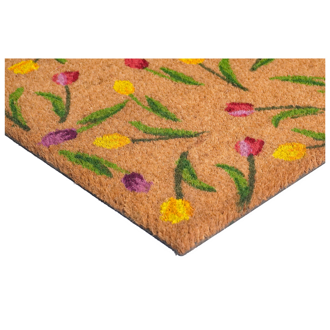 Colorful Tulips Doormat 17"x29"