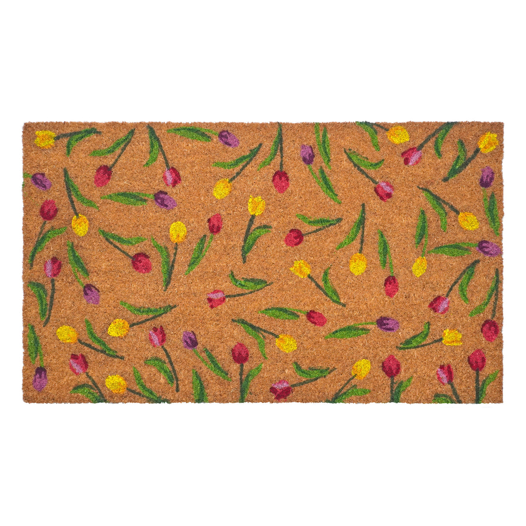 Colorful Tulips Doormat 17"x29"