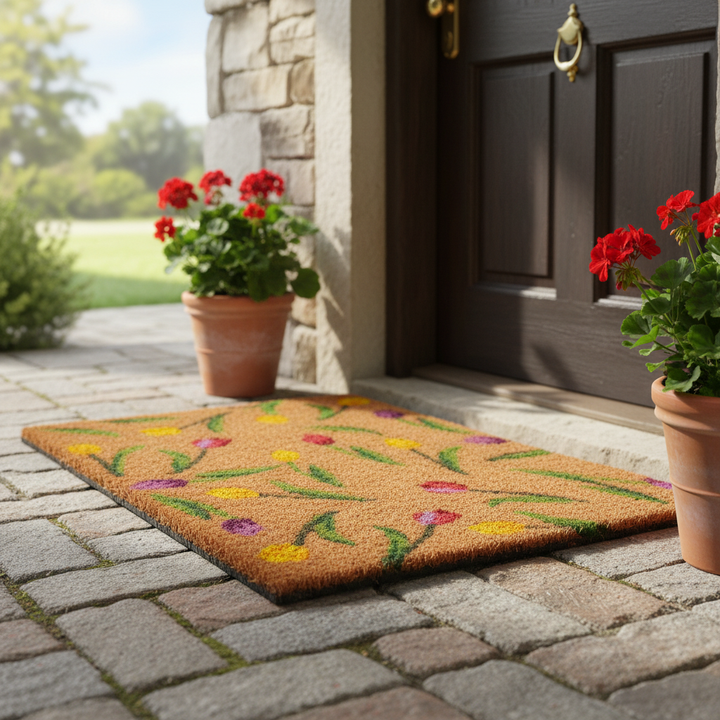 Colorful Tulips Doormat