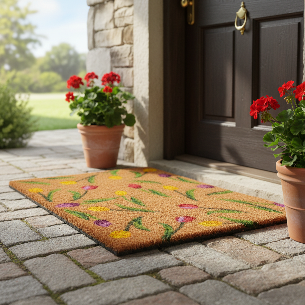 Colorful Tulips Doormat