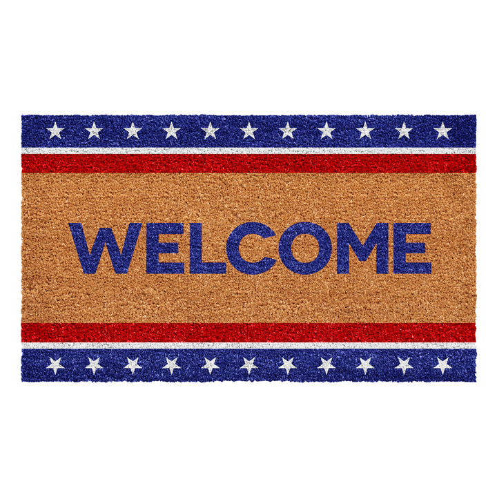 Patriotic Welcome Doormat 17"x29"