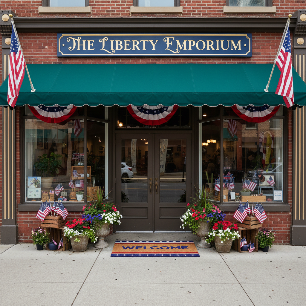 Patriotic Welcome Doormat