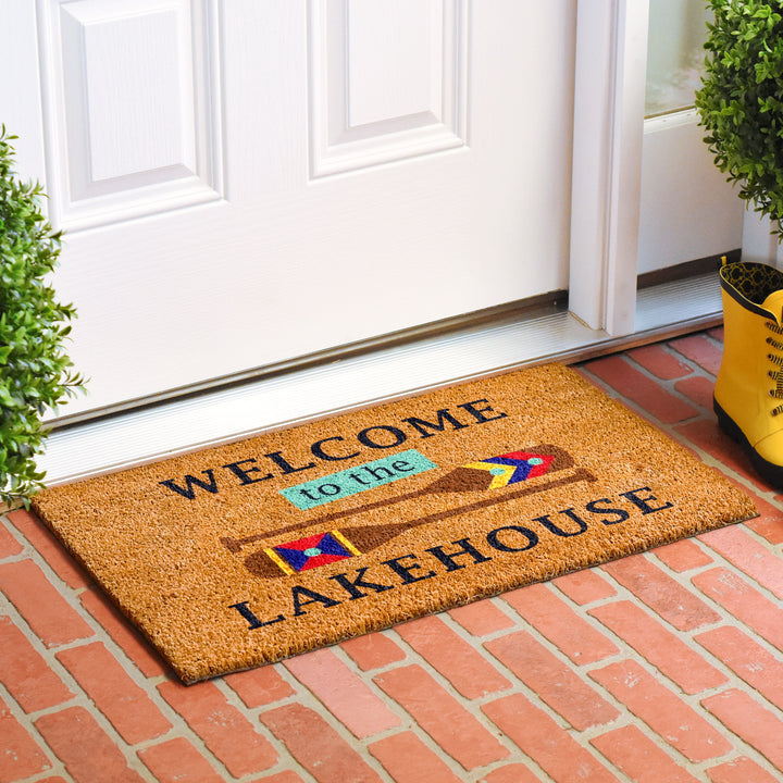 Welcome to the lakehouse Doormat 17"x29"