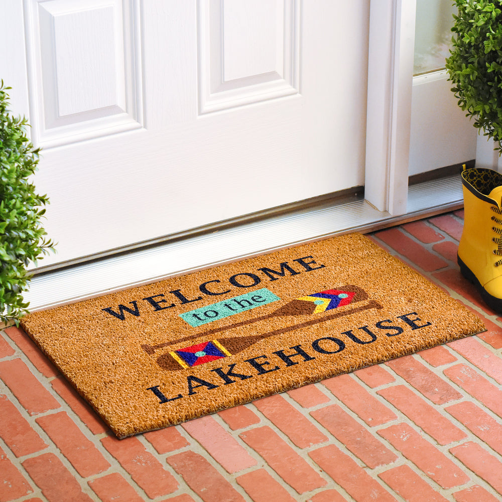 Welcome to the lakehouse Doormat 17"x29"