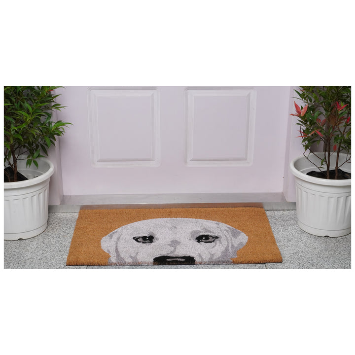 White Labrador  Doormat 17"x29" / White Labrador