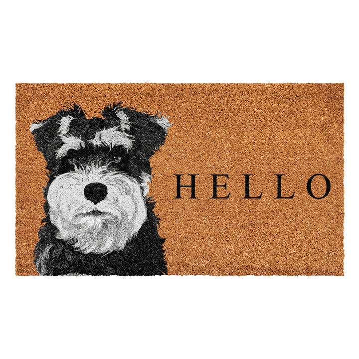 Black Schnauzer Doormat 17"x29" / Black Schnauzer