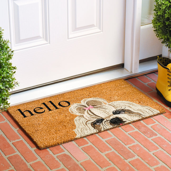 Gold Shih Tzu  Doormat 17"x29" / Gold Shih Tzu