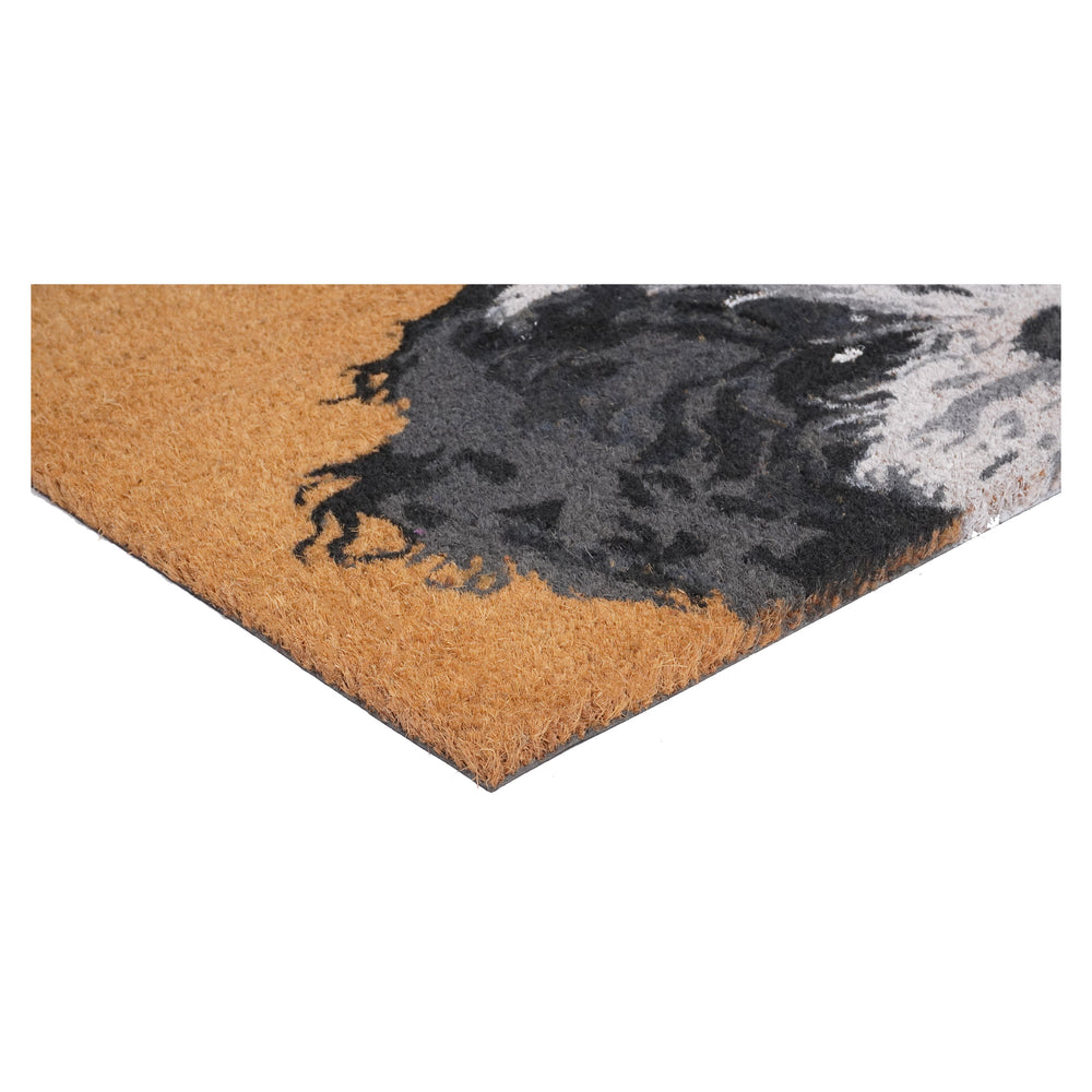 Black and White Shih Tzu Doormat 17"x29" / Black and White Shih Tzu