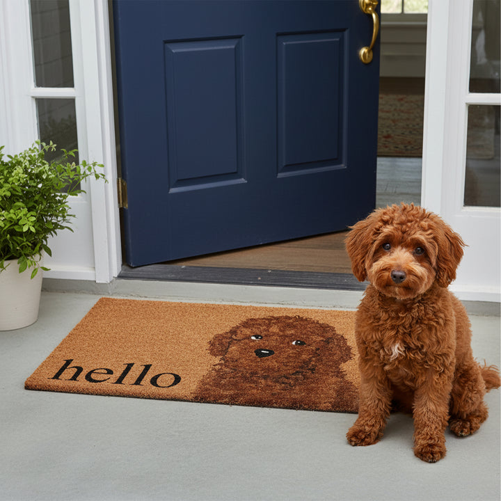 Brown Toy Poddle  Doormat