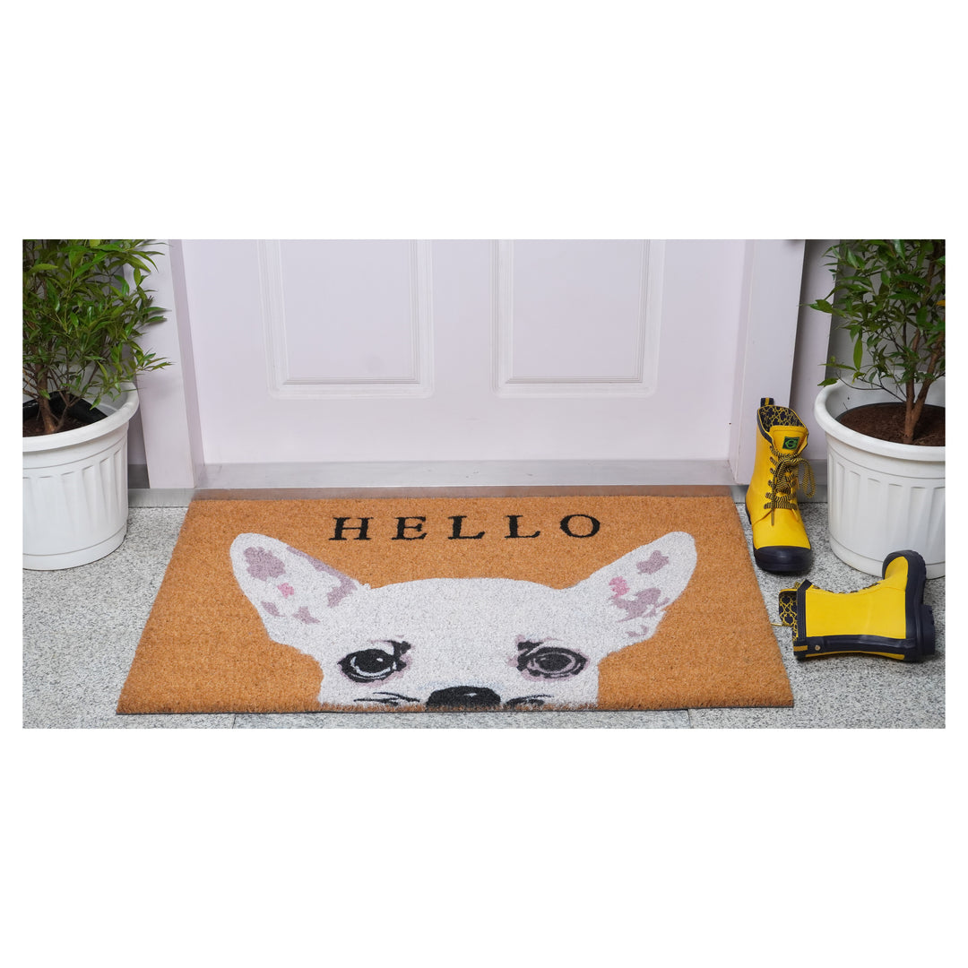 White Apple Head Chihuahua Doormat 24"x36" / White Apple Head Chihuahua