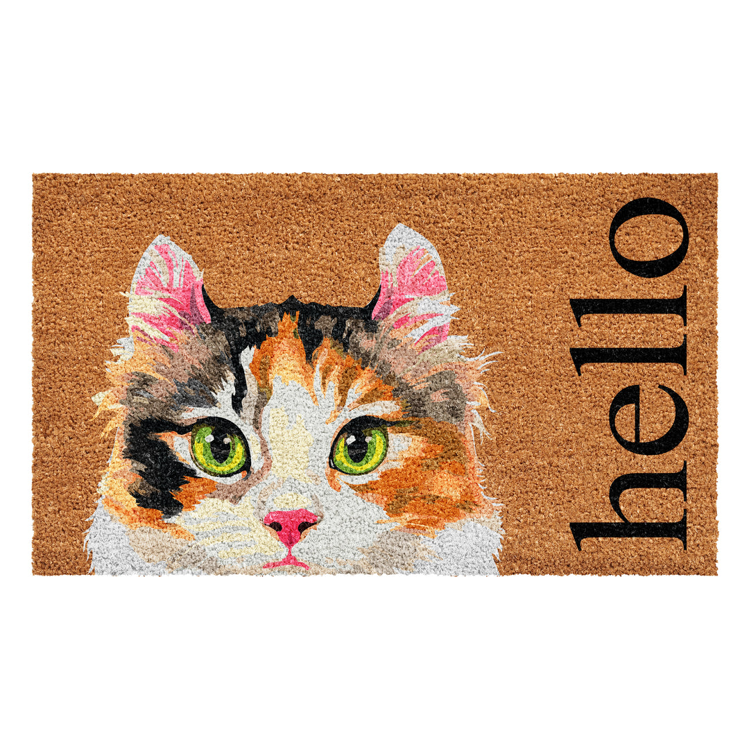 Calico Cat Doormat 24"x36" / Calico