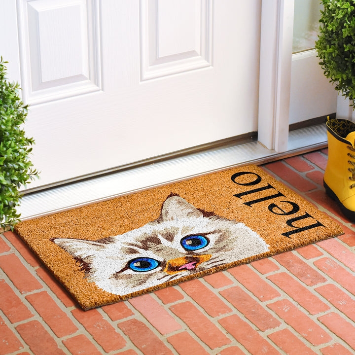 Seal Lila Point Birman Cat Doormat 24"x36" / Seal Lila Point Birman