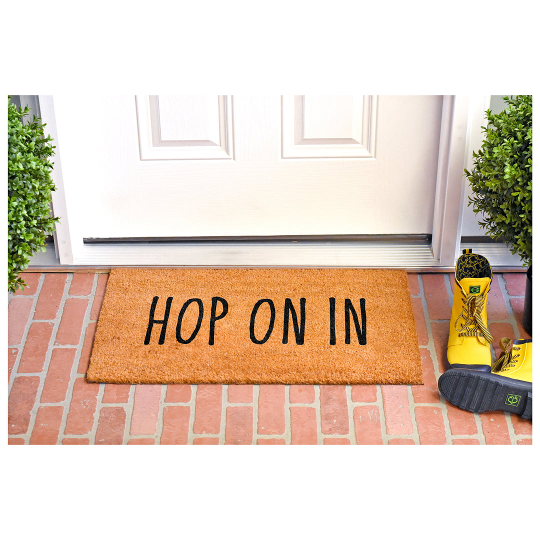 Hop on In  Doormat 17"x29"