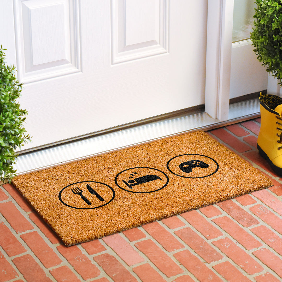 Eat Sleep Games Doormat